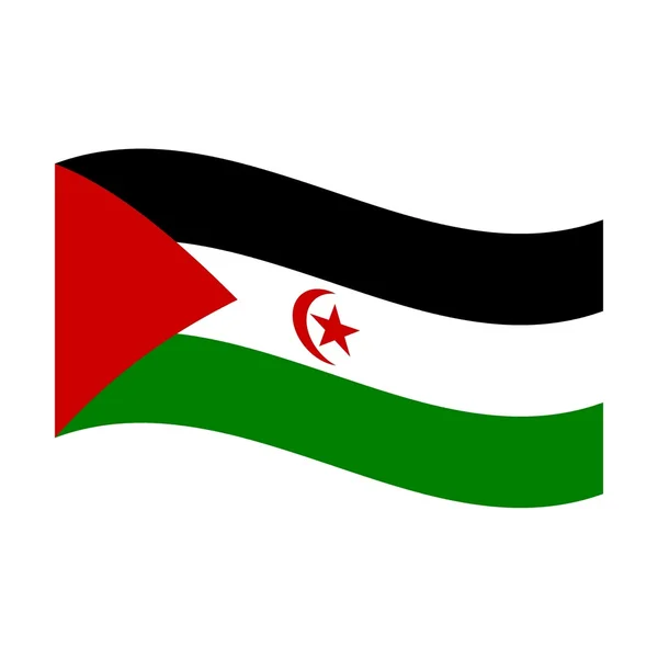 Zászló Nyugat-Szahara — Stock Fotó