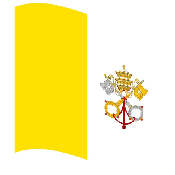 Vlag van Vaticaanstad — Stockfoto