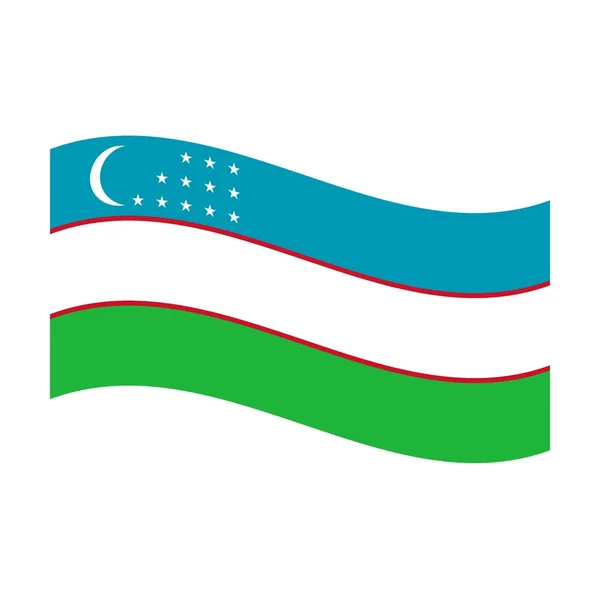 Bandeira do Uzbequistão — Fotografia de Stock