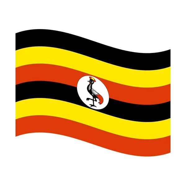 Bandiera di uganda — Foto Stock