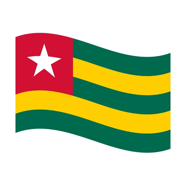 Flaga togo — Zdjęcie stockowe