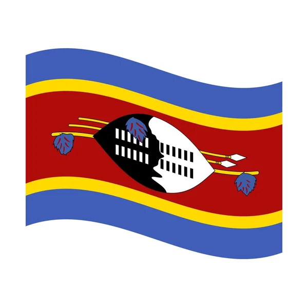 Szváziföld zászlaja — Stock Fotó