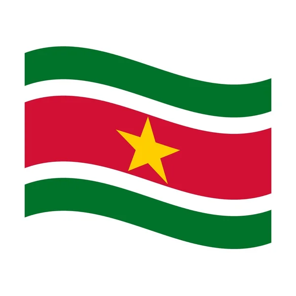Прапор Суринаму — стокове фото