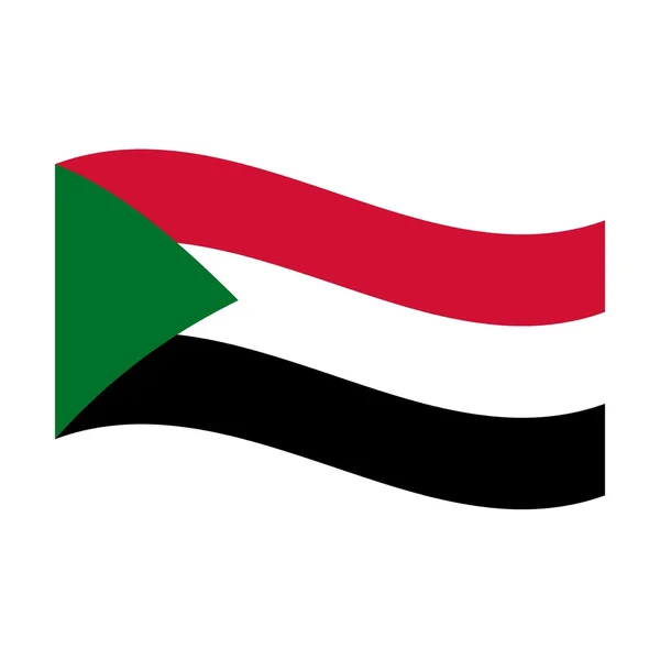 Flag of sudan — Stock Photo, Image
