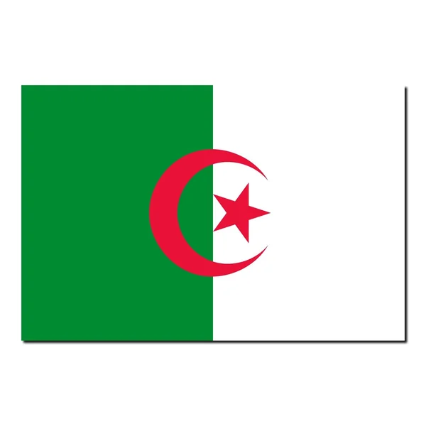 De nationale vlag van Algerije — Stockfoto