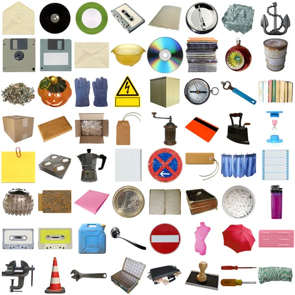 Many objects isolated — Stock Photo, Image
