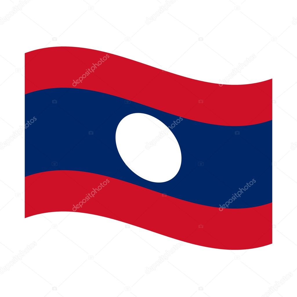 Flag of laos — Stock Photo © claudiodivizia #3539773