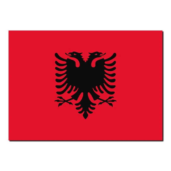 Государственный флаг Албании — стоковое фото