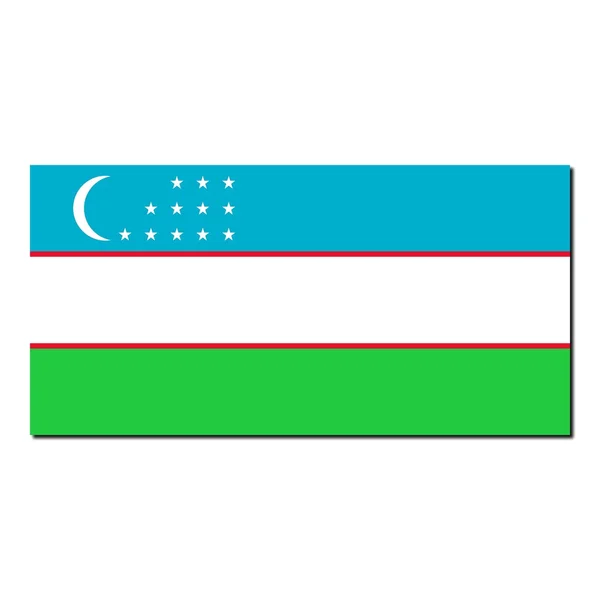 ウズベキスタンの国旗 — ストック写真