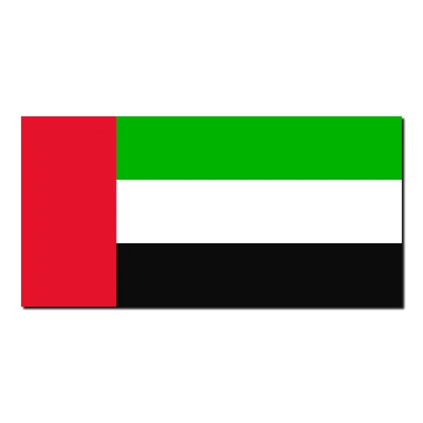 Die Nationalflagge der Vereinigten Arabischen Emirate — Stockfoto