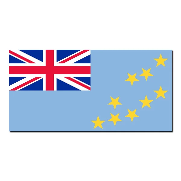 De nationale vlag van tuvalu — Stockfoto