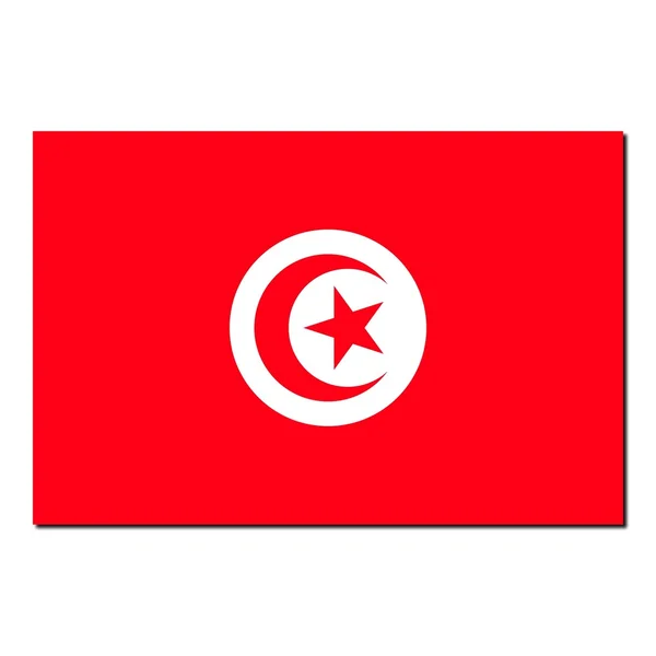 Le drapeau national de la Tunisie — Photo