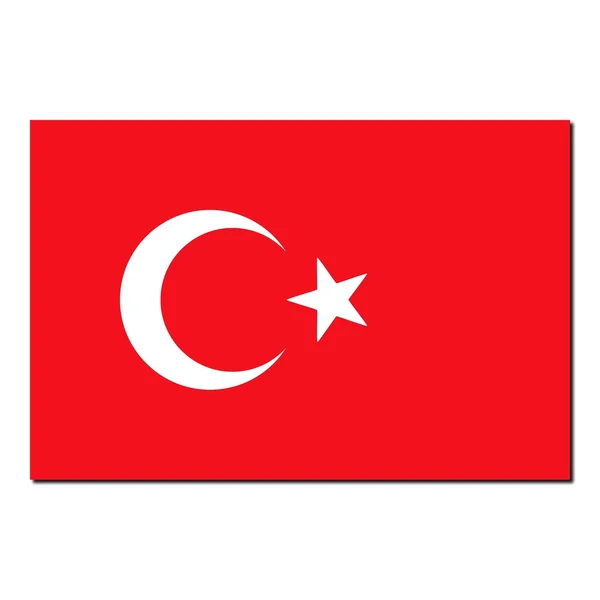 La bandiera nazionale della Turchia — Foto Stock