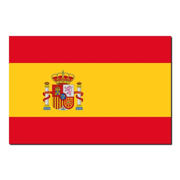 Η εθνική σημαία της Ισπανίας — Φωτογραφία Αρχείου