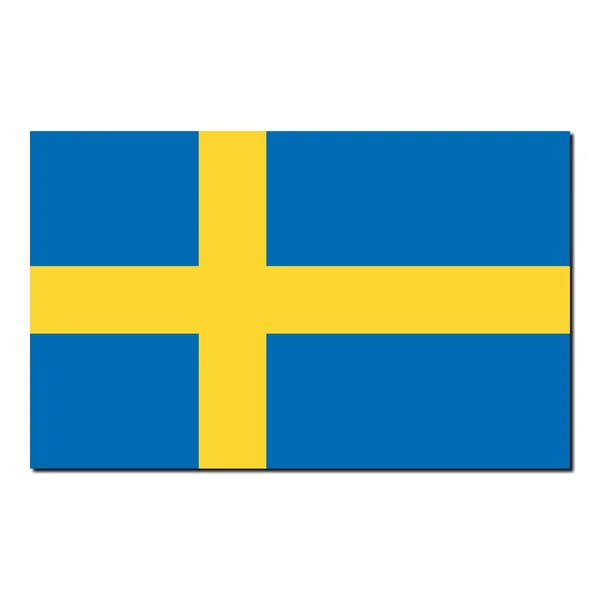 Die schwedische Nationalflagge — Stockfoto