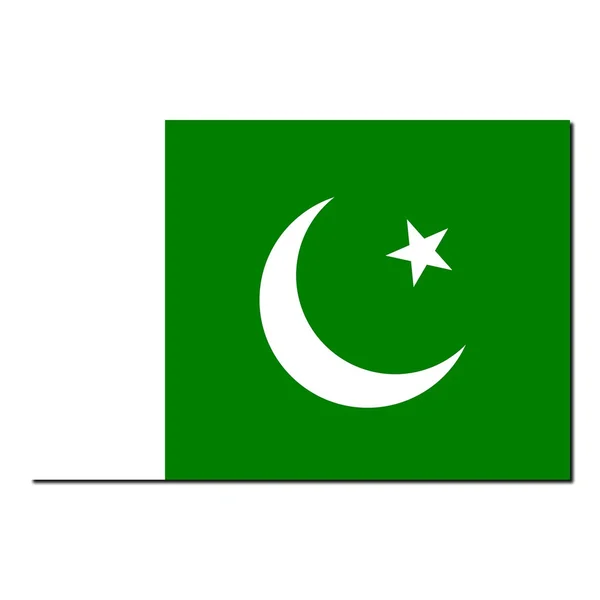 Національний Прапор Пакистану — стокове фото