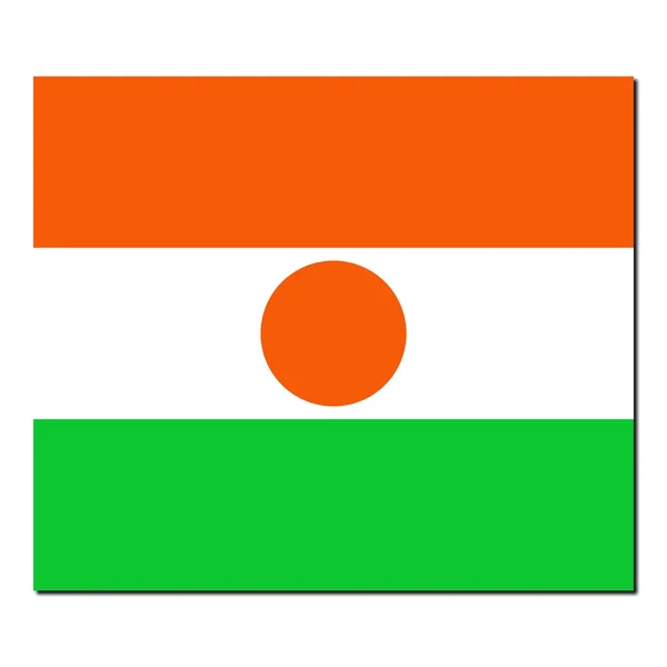 Národní vlajka Nigeru — Stock fotografie