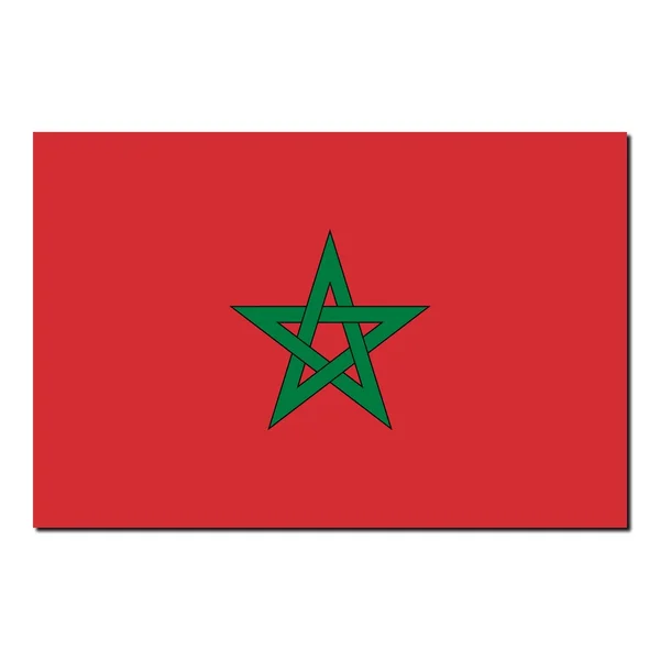 Den nationella flaggan av Marocko — Stockfoto