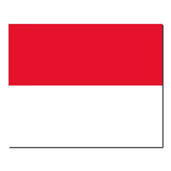 The national flag of Monaco — Stock Photo, Image