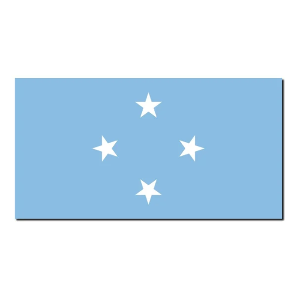 Bandeira nacional de Micronesia — Fotografia de Stock