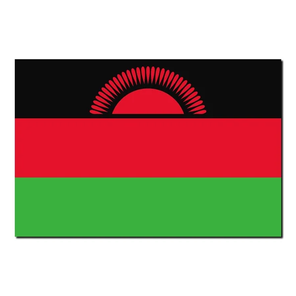 Malawi ulusal bayrak — Stok fotoğraf