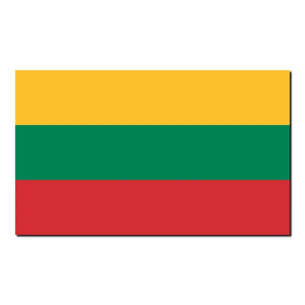 The national flag of Lithuania — Stock Photo, Image