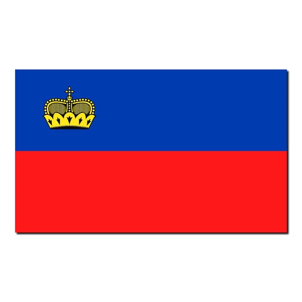 Bandeira nacional de Liechtenstein — Fotografia de Stock
