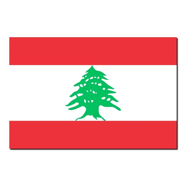 The national flag of Lebanon — Stock Photo, Image