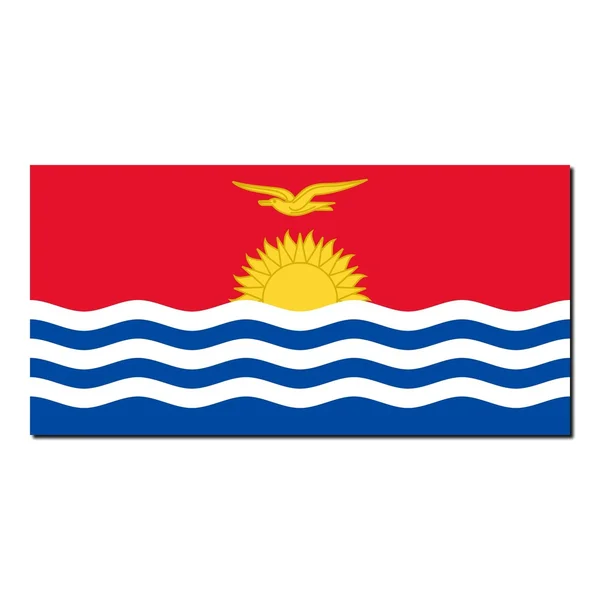 La bandera nacional de Kiribati — Foto de Stock