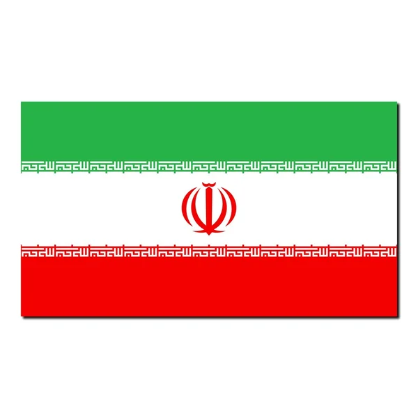 Národní vlajka Íránu — Stock fotografie