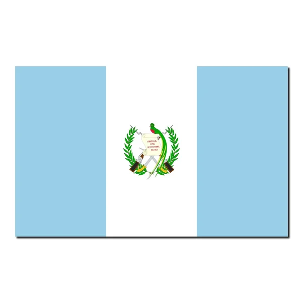 Den nationella flaggan i guatemala — Stockfoto