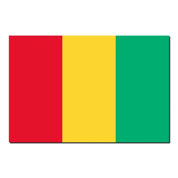 Bandeira nacional de Guiné — Fotografia de Stock
