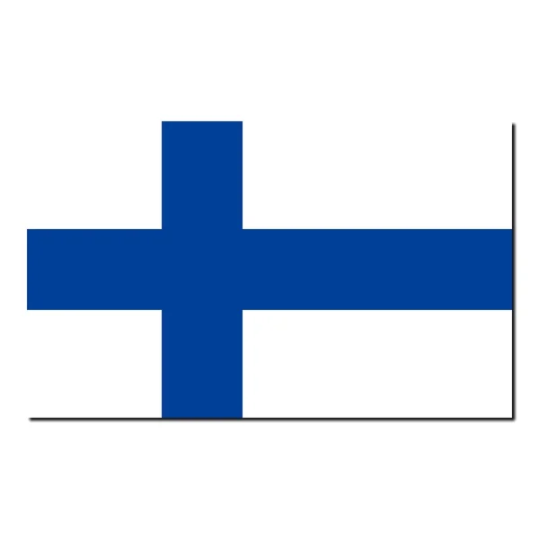 De nationale vlag van finland — Stockfoto