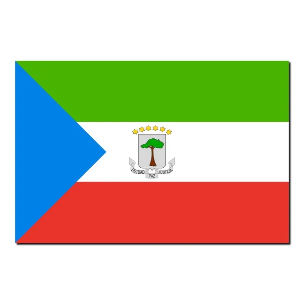 stock image The national flag of Equatorial Guinea