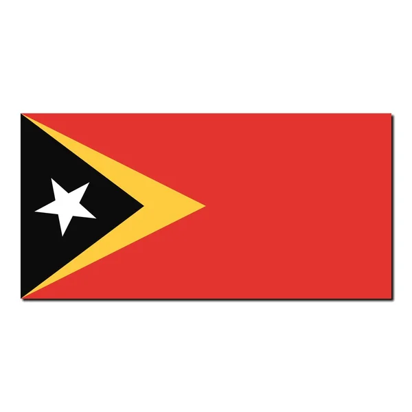 La bandiera nazionale di Timor Est — Foto Stock