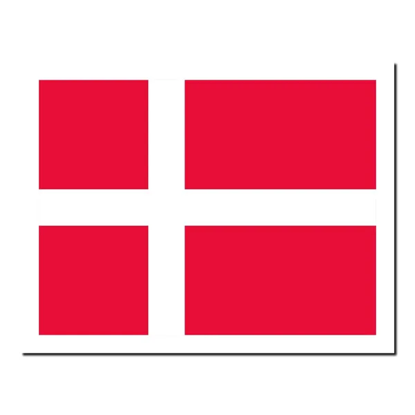 La bandera nacional de Dinamarca — Foto de Stock