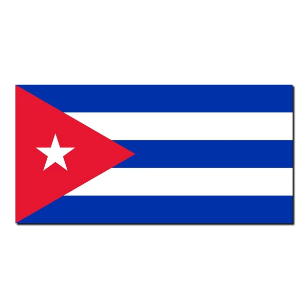 Küba 'nın ulusal bayrağı — Stok fotoğraf