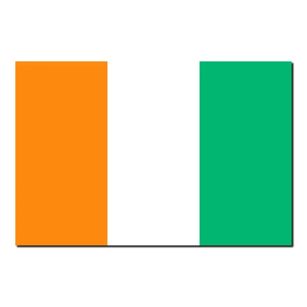 Bandeira nacional de Cote Ivoire — Fotografia de Stock