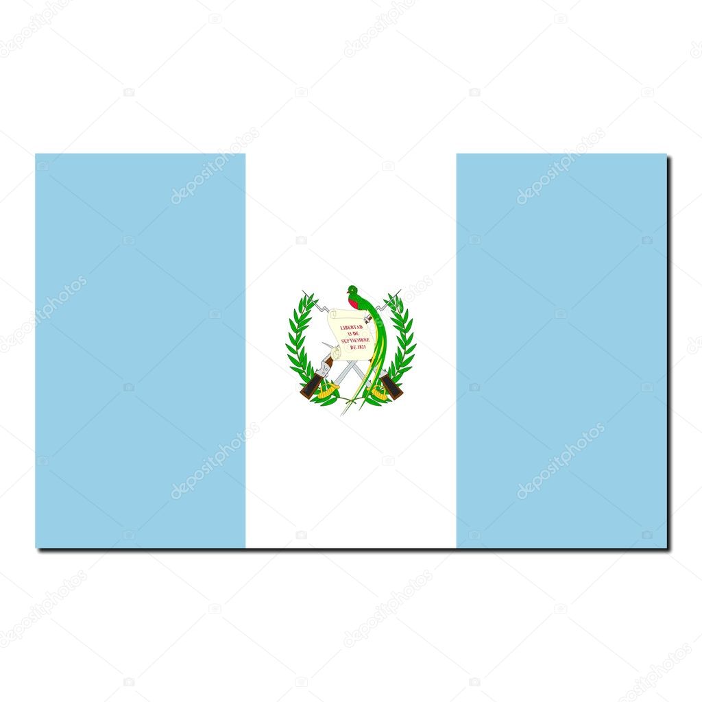 The national flag of Guatemala — Stock Photo © claudiodivizia #3540201