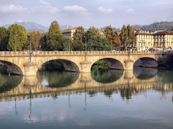 Râul Po, Torino — Fotografie, imagine de stoc