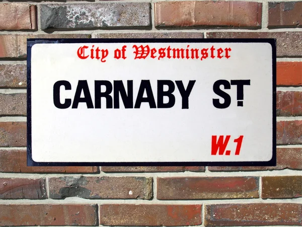 Carnaby sokak tabelası — Stok fotoğraf