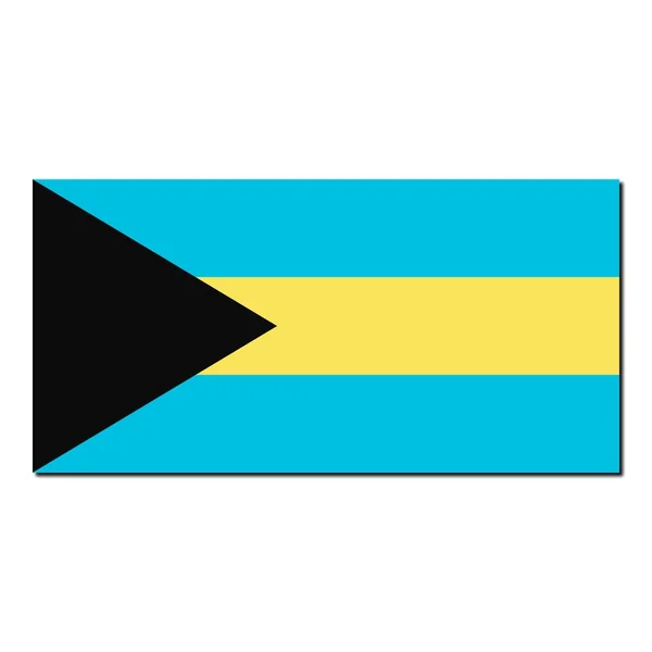The national flag of Bahamas — Stock Photo, Image