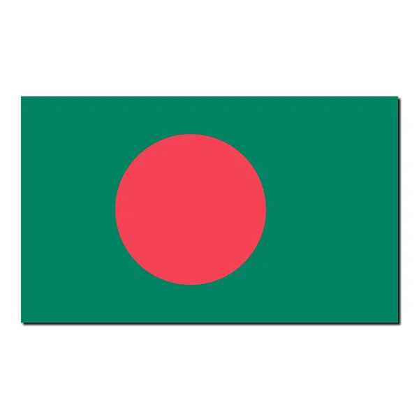 Národní vlajka Bangladéše — Stock fotografie