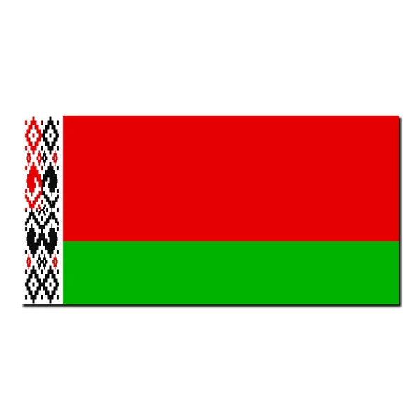 La bandiera nazionale di Belarus — Foto Stock