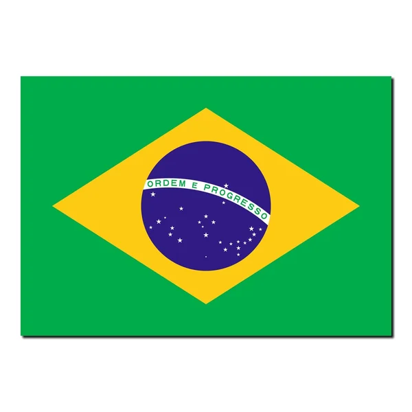 Η εθνική σημαία της Βραζιλίας — Φωτογραφία Αρχείου