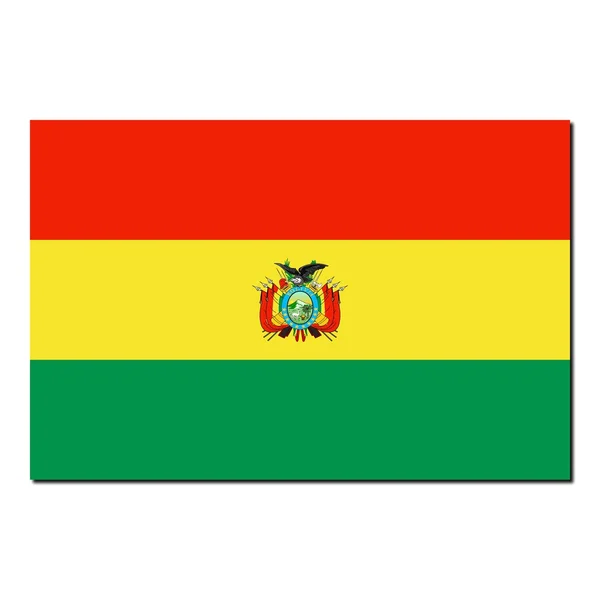 Den nationella flaggan i bolivia — Stockfoto