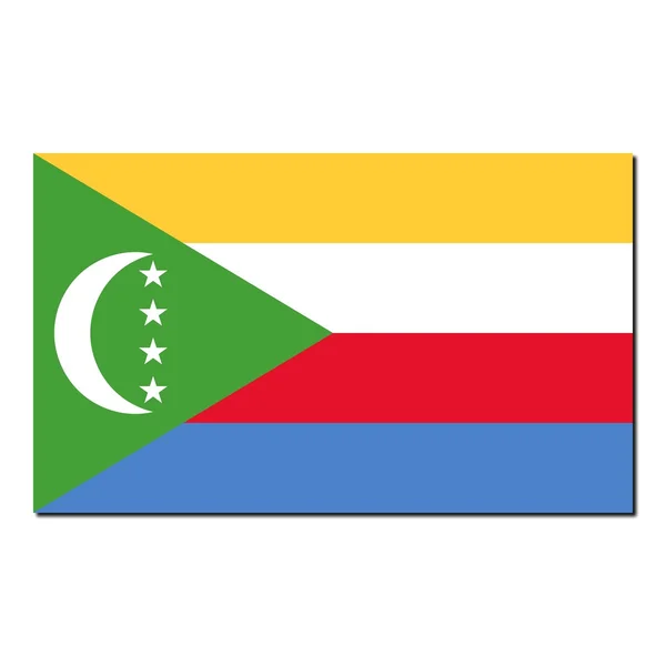 Komorenes nasjonale flagg – stockfoto