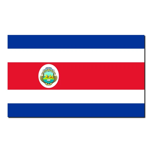 Bandeira nacional de Costa Rica — Fotografia de Stock