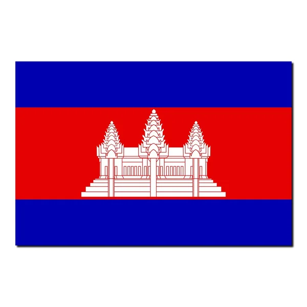 Bandeira nacional de Camboja — Fotografia de Stock