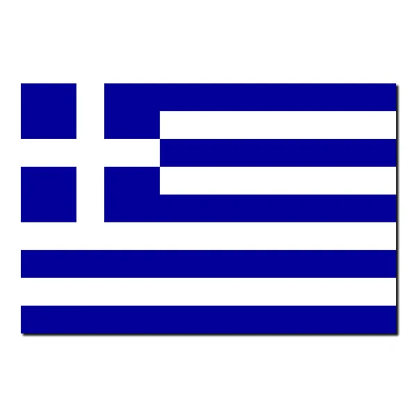 Die griechische Nationalflagge — Stockfoto